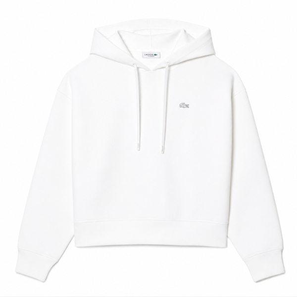 Lacoste Vestes en maille et pulls Blanc - sweat capuche oversize ajustable - 40 - Ref 144 €